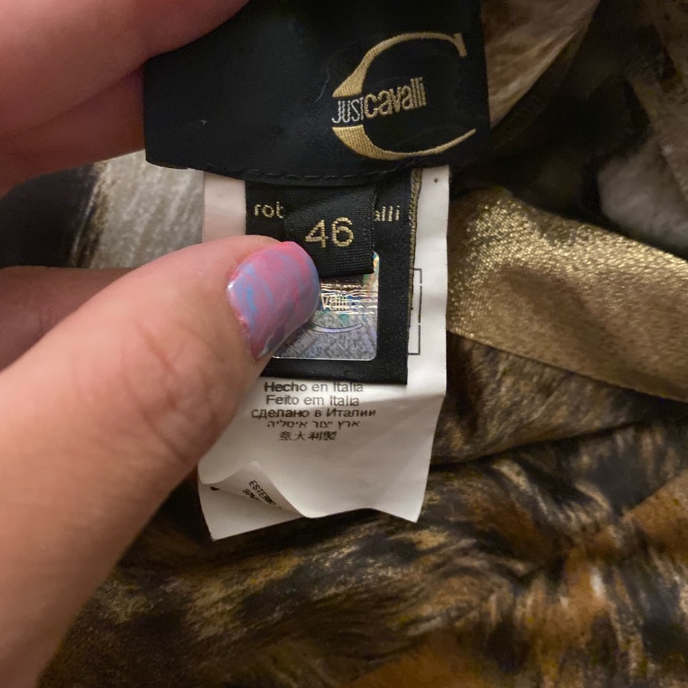 Just Cavalli Animal Print satin midi dress - Picture 6 of 8